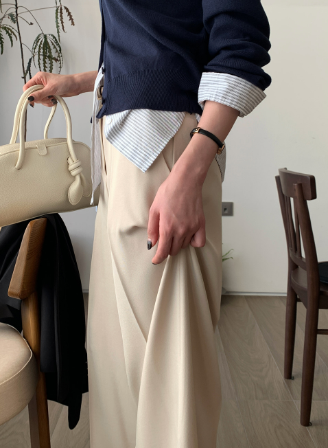 Lesen Tension Wide Slacks / 4 colors
