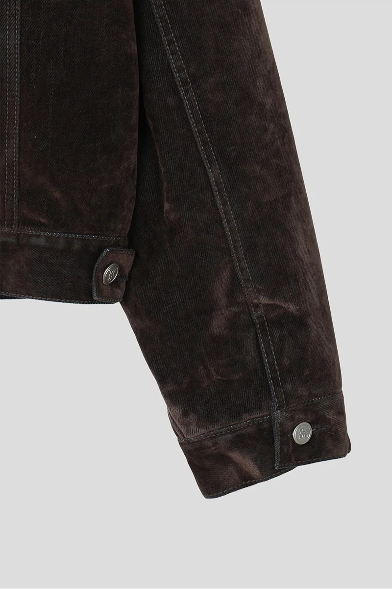 [SET UP가능] Velvet denim western jacket(2color)