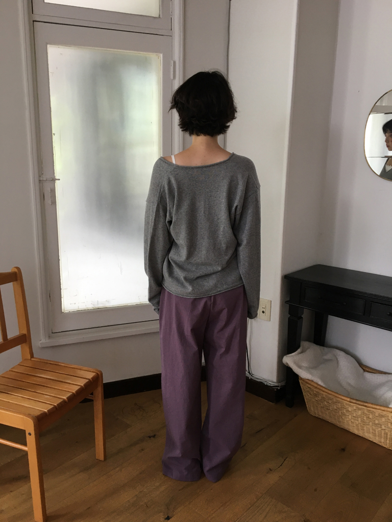 Luro V-neck knit (8color)