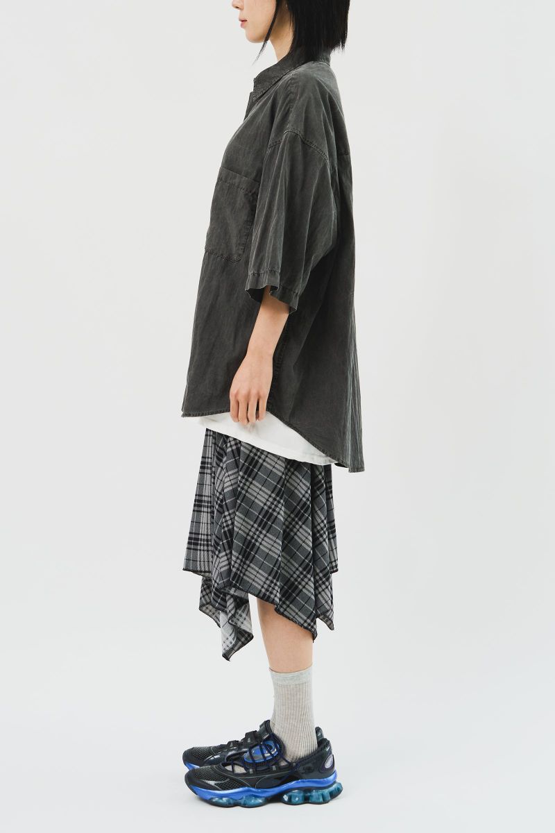 (W) Hippie Checked Skirt