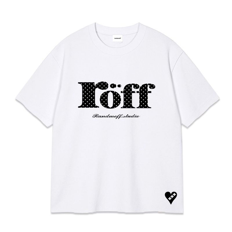 RANDOMOFF（ランダムオフ）の「ロフタイププレイドットオーバーフィットTシャツ(4color)（トップス）」