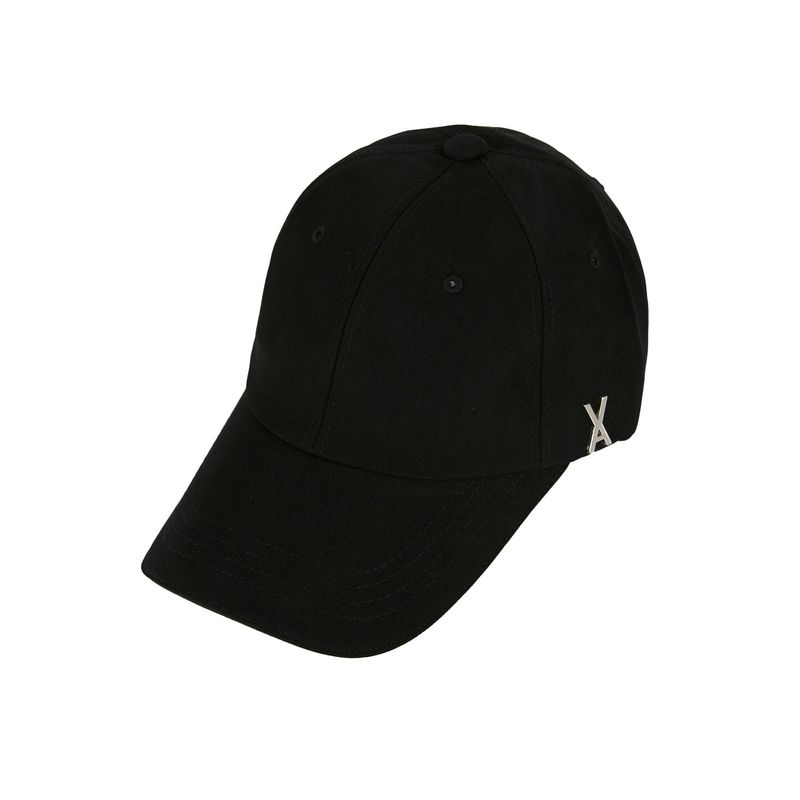 Silver stud over fit ball cap
