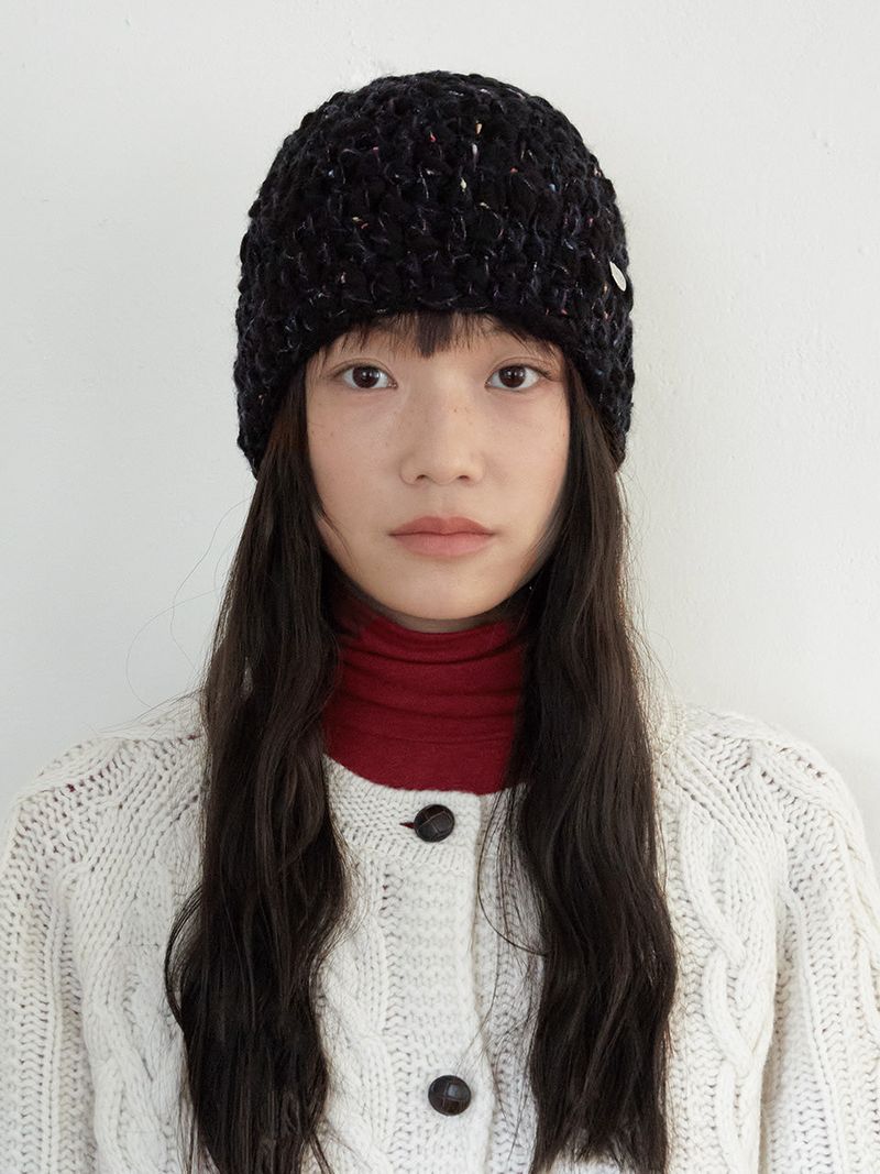 SSESEB(セセブ)の「Slab Wool Beanie - Black(Hats)」