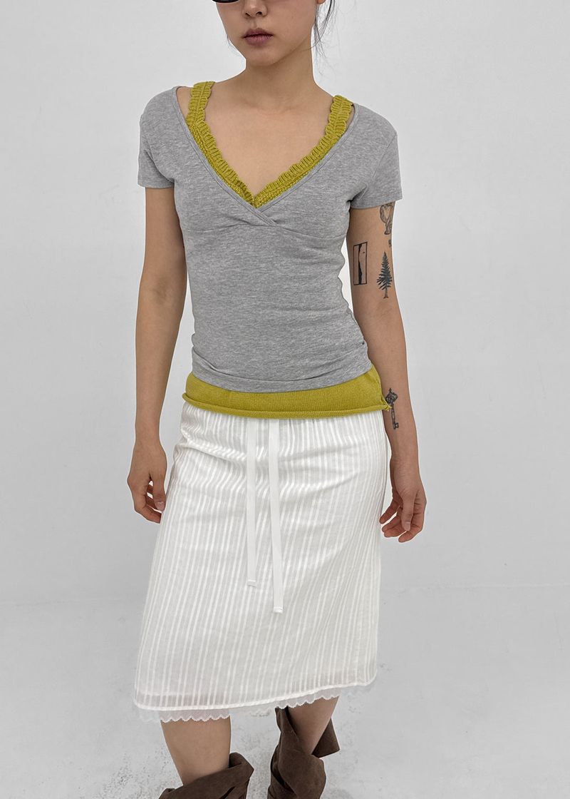 [MADE] Koishi Wrap Short Sleeve Top