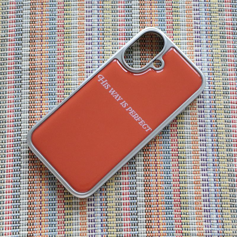 [MADE] HIS WAY IS PERFECT SILVER EPOXY PHONE CASE