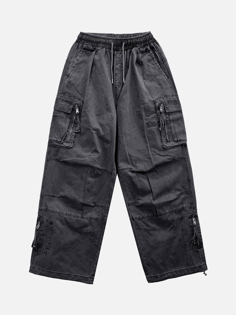 Bexer Multi-Pocket Wide Pants 3C