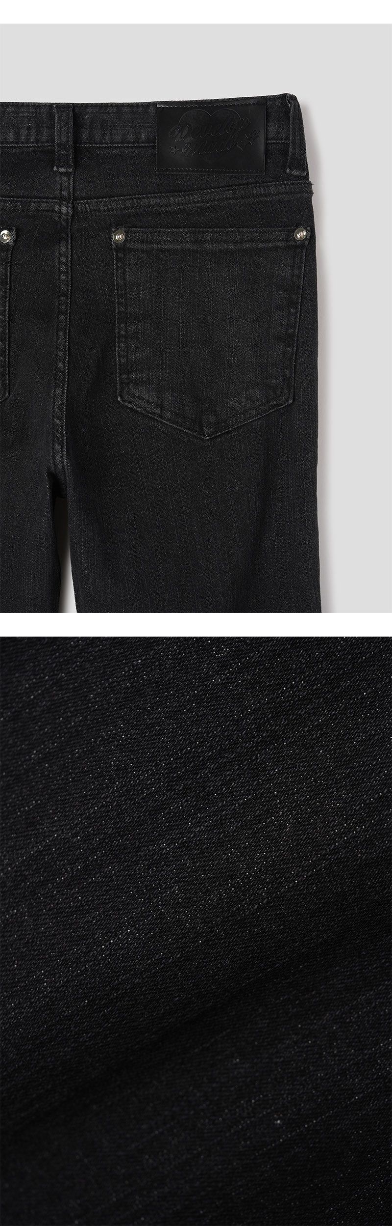 Stud span boots cut pants