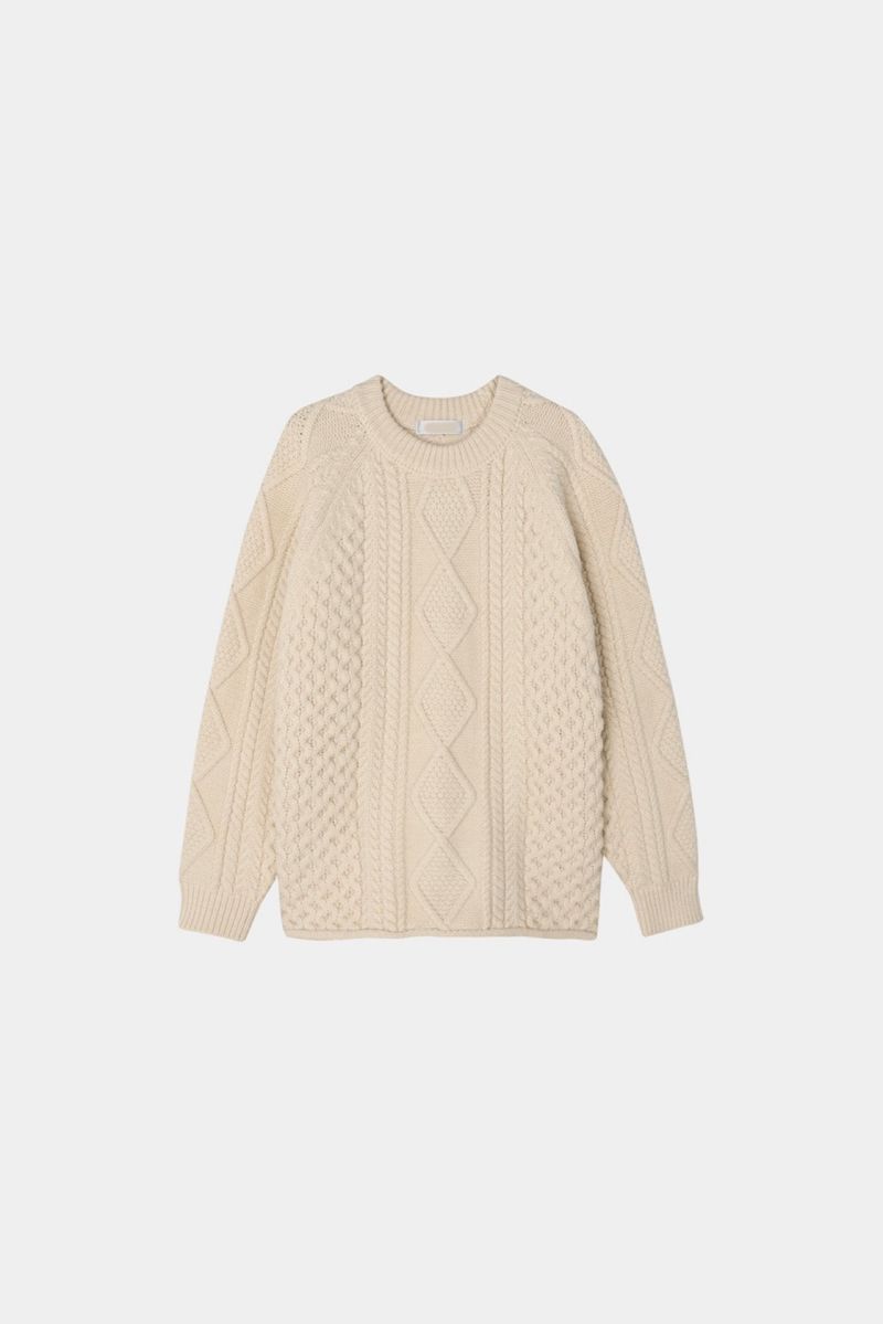 Note cable knitwear