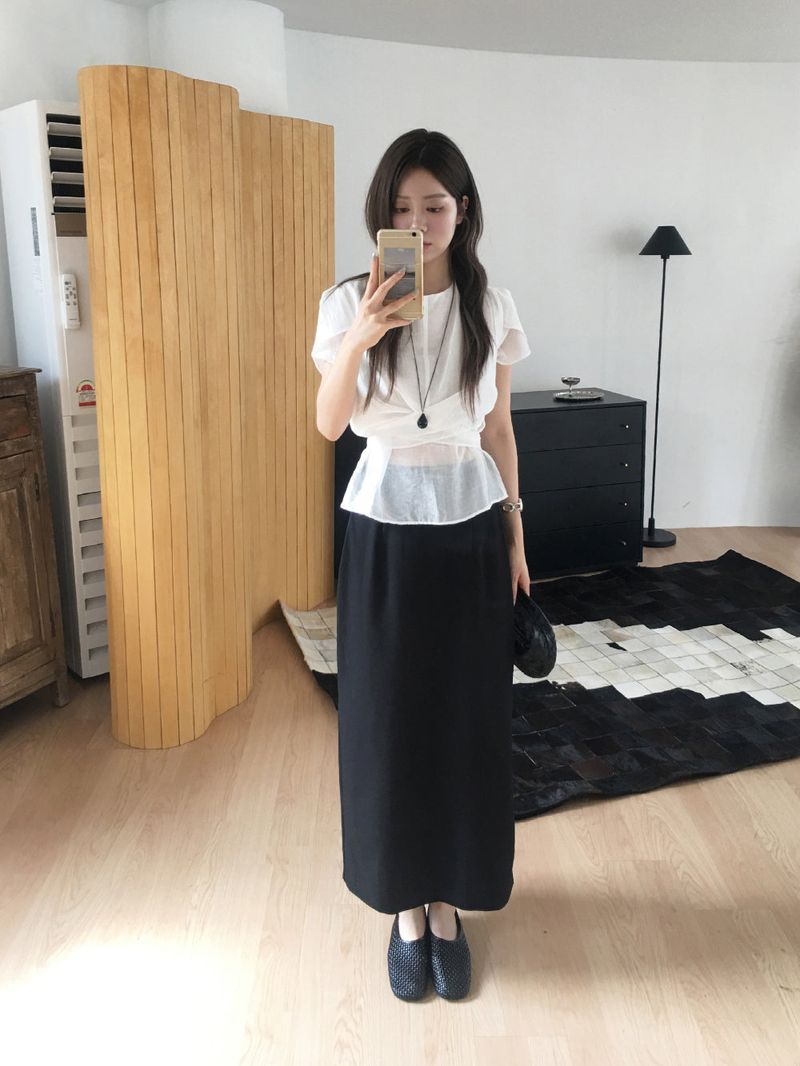 Saseon wrap blouse