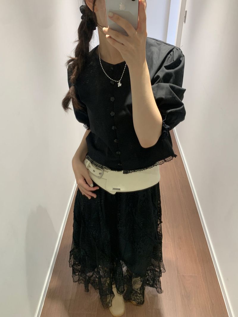 Eyelet Low Suede Belt (2color)