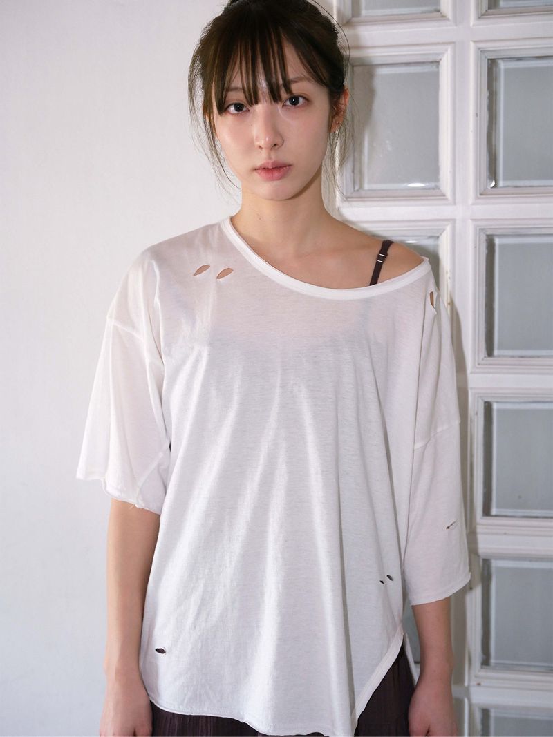 Bohemian Destroyed T-shirt (White)