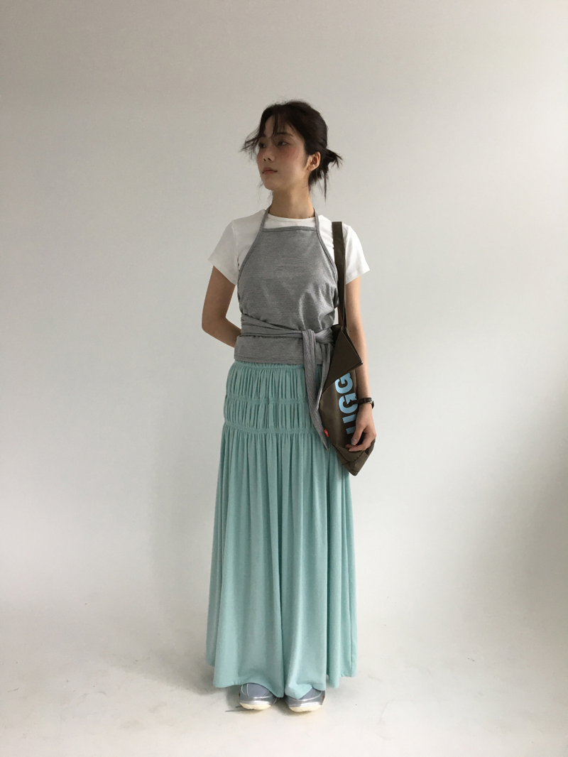 Sor Shirred Long Skirt (4color)