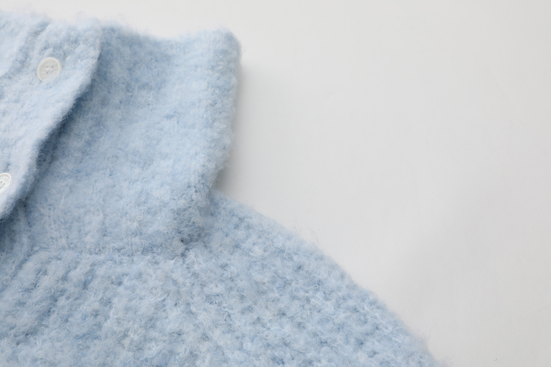 Sky Mood Collar Knit Cardigan