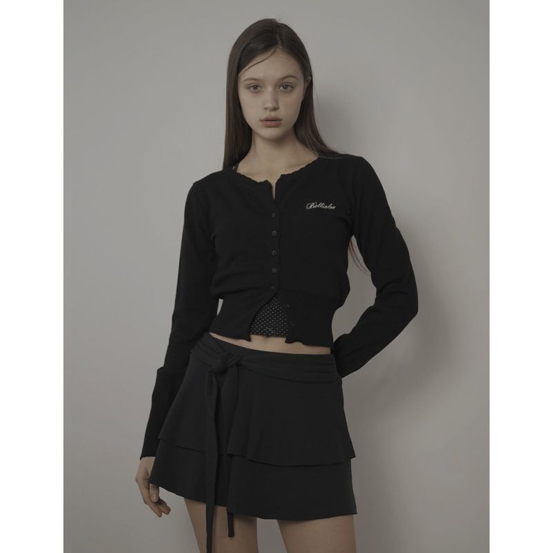 CUPCAKE CARDIGAN-BLACK