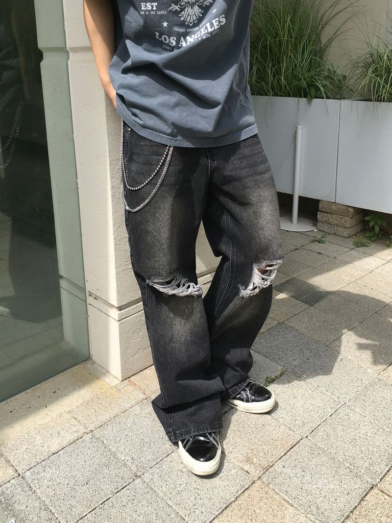 DISCERNMENT（ディサーンメント）の「Isle Damaged Flare Denim Pants 2C（Pants）」