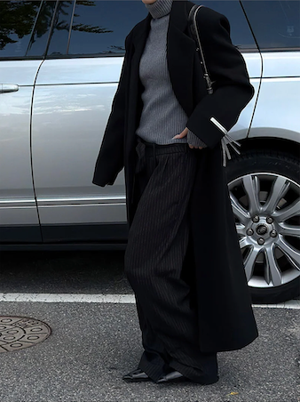 [Unisex] Max double long coat(2color)