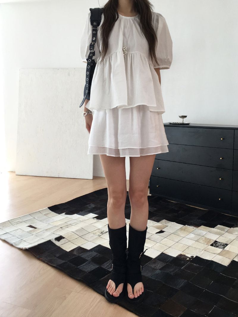 Asa flare mini skirt