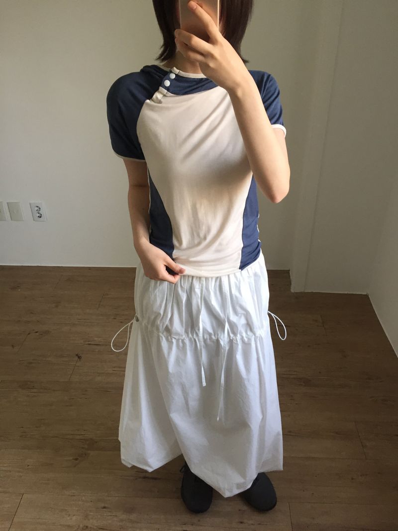 Stopper Nylon Balloon Skirt (2color)