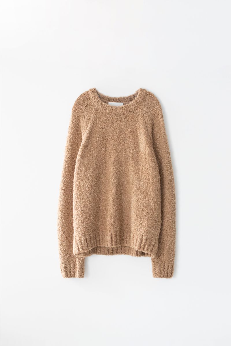 Coil round knit (Beige)