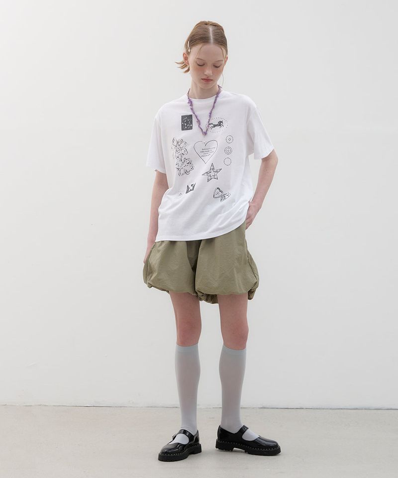 Drawing Diary Oversized T-shirt - White