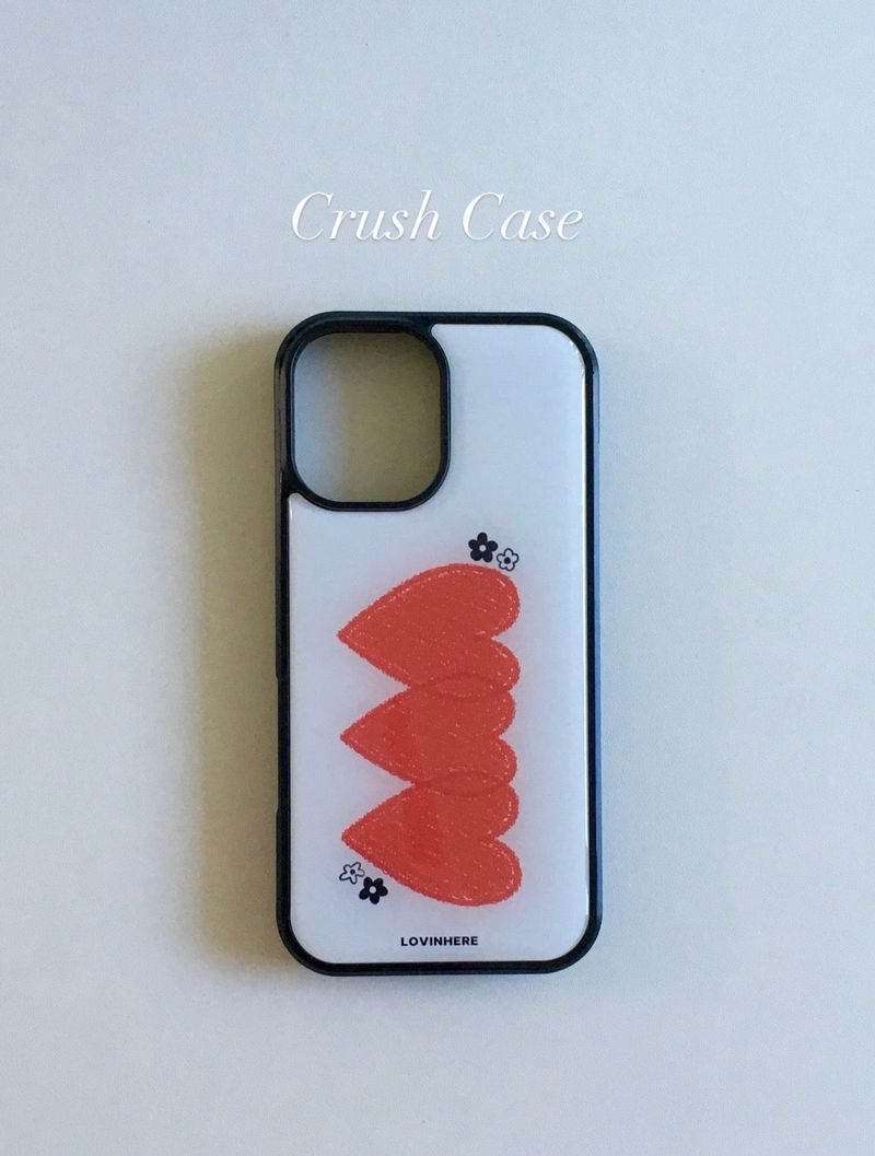 lovinhere(ラビンヒア)の「Crush Epoxy Silver Case(Smartphone Accessories)」