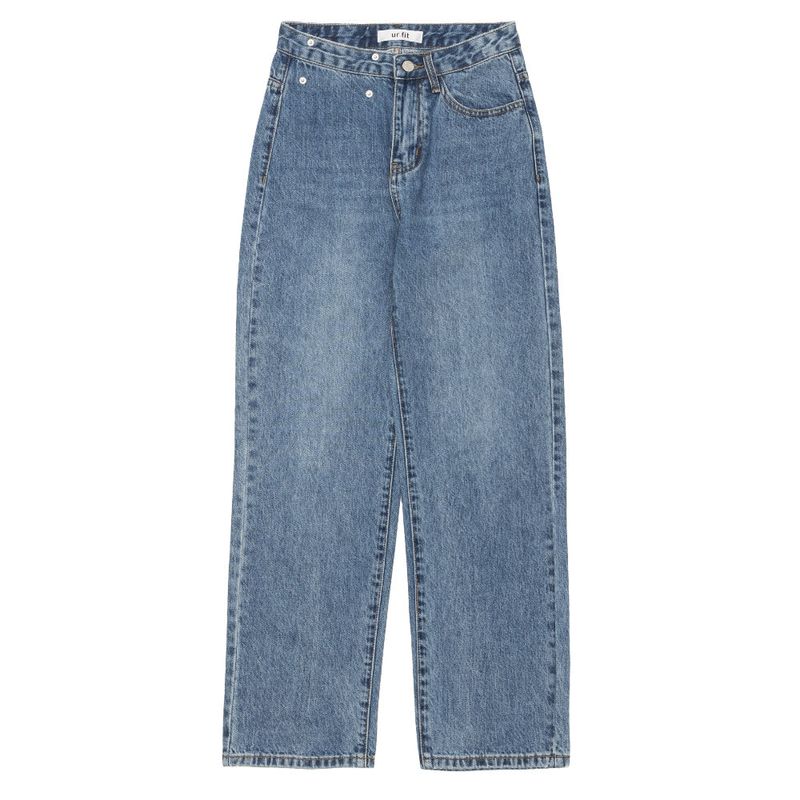 MEDIUM BLUE STRAIGHT DENIM PANTS [16626]