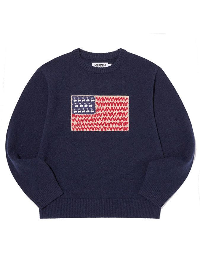 KIRSH（キルシー）の「チェリーUSA グラフィックプルオーバー【ネイビー】（Tops）」