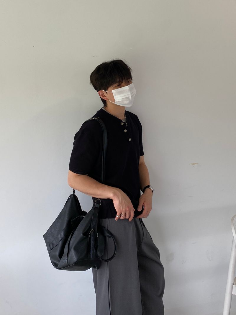 Fresh Pintuck Balloon Wide Slacks 5C