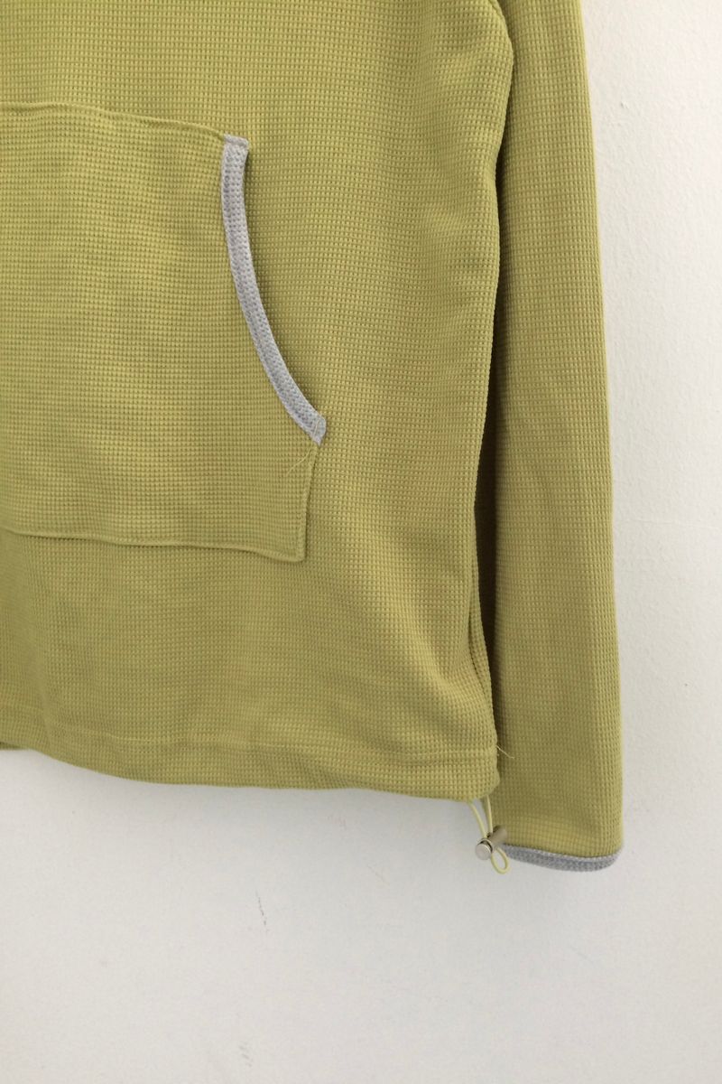 highneck loose waffle hood