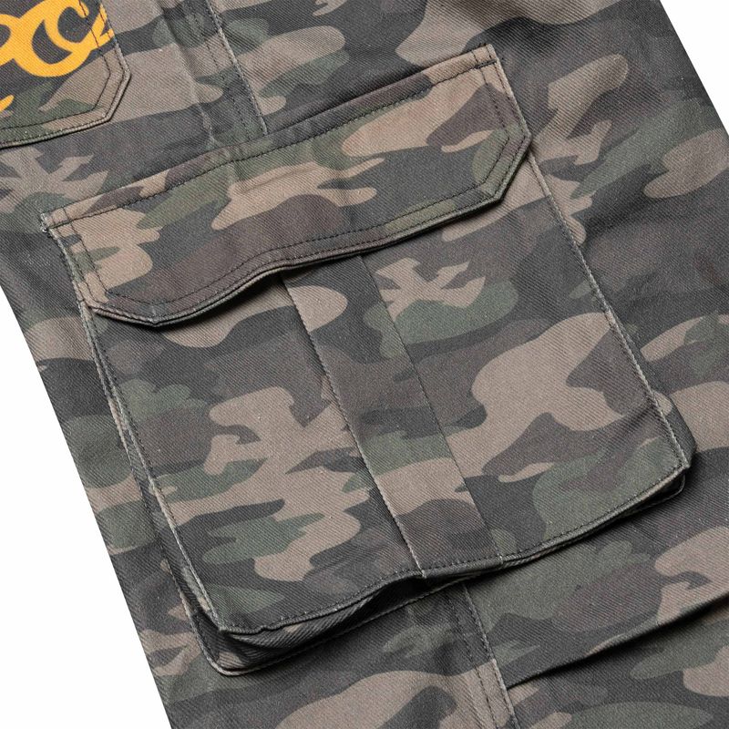 DirtyCoins Drawstring Camo Denim Cargo Pants