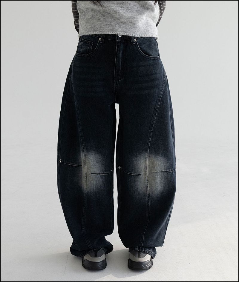 Ender curved wide ballon pants
