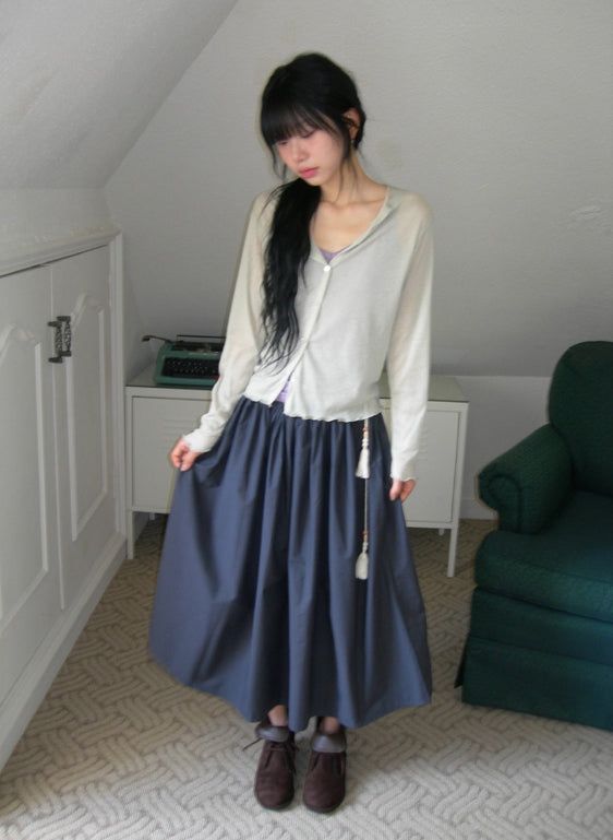 Izumo Diagonal Unbalance Summer Cardigan