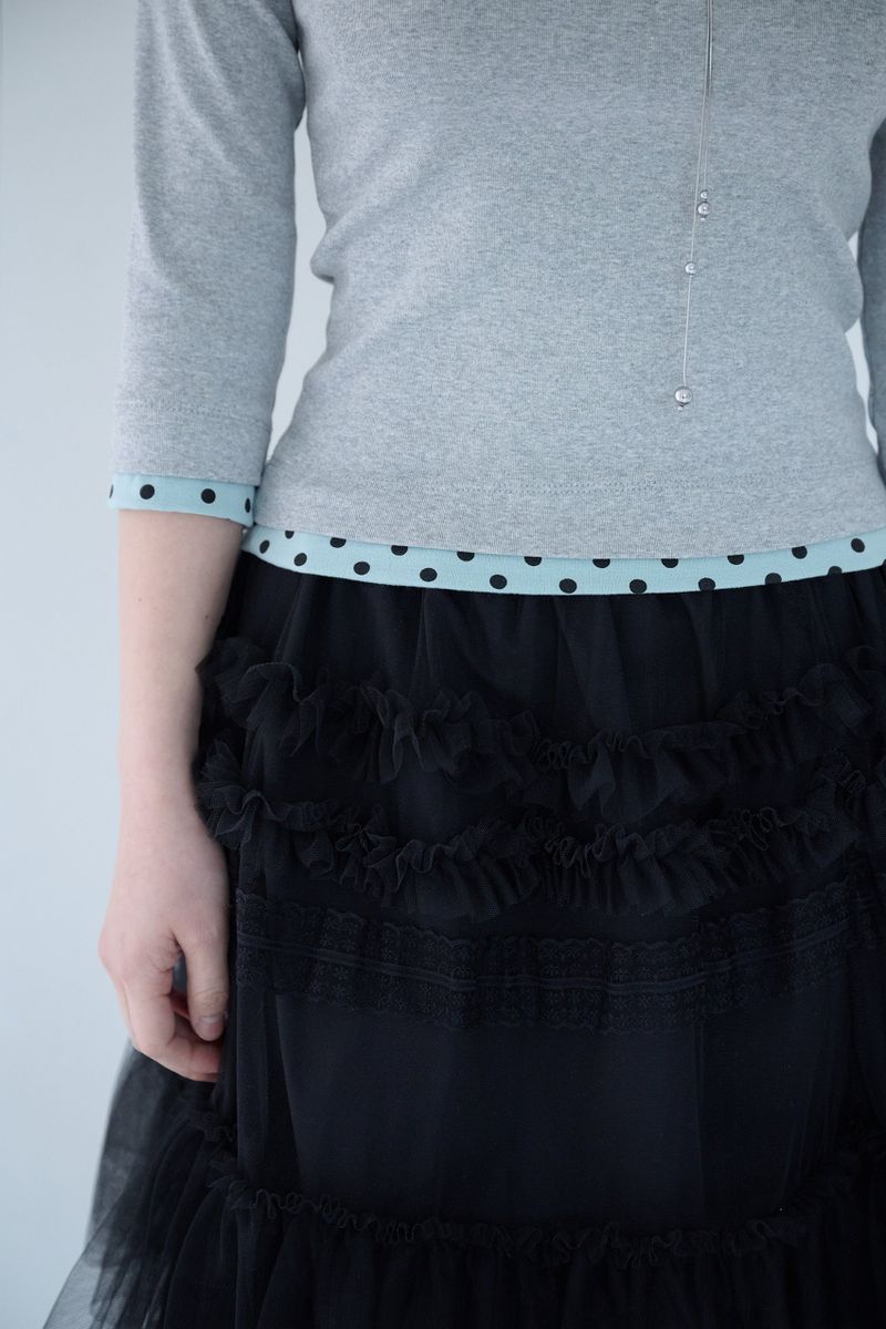 MINI DOT TRIM T GREY