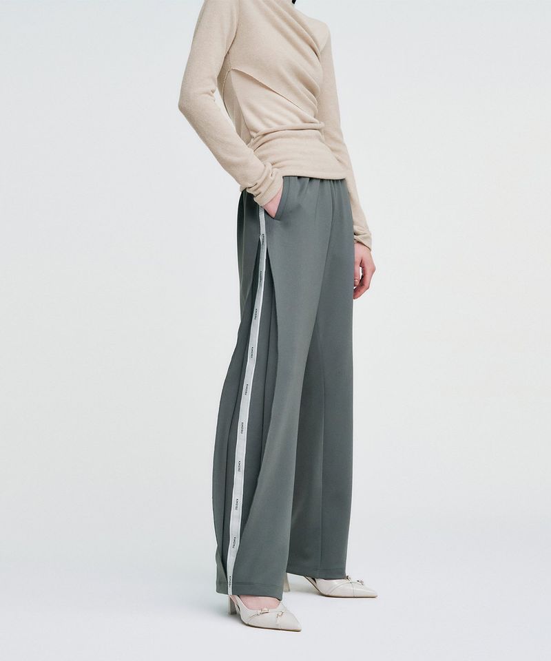 Logo Tape Track Pants _ GREY