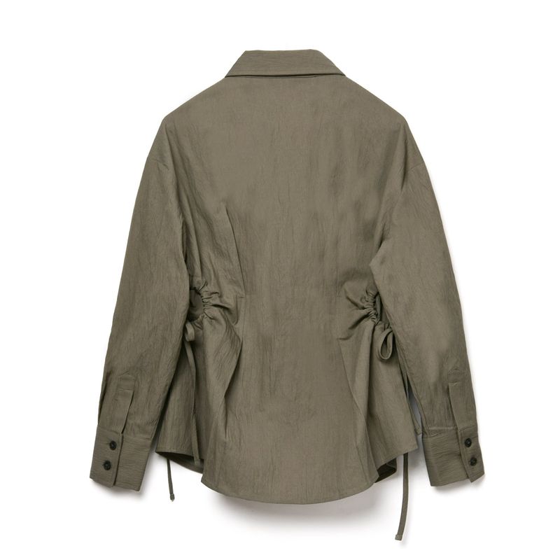 [LINE] Circle String Wrinkle Shirt (2colors)