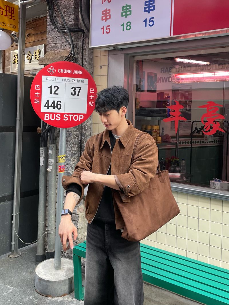 Low Crop Suede Jacket (3colors)