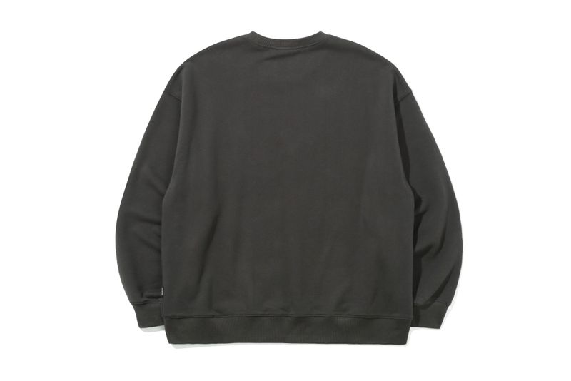 STITCH SLOGAN FLOWER CREWNECK