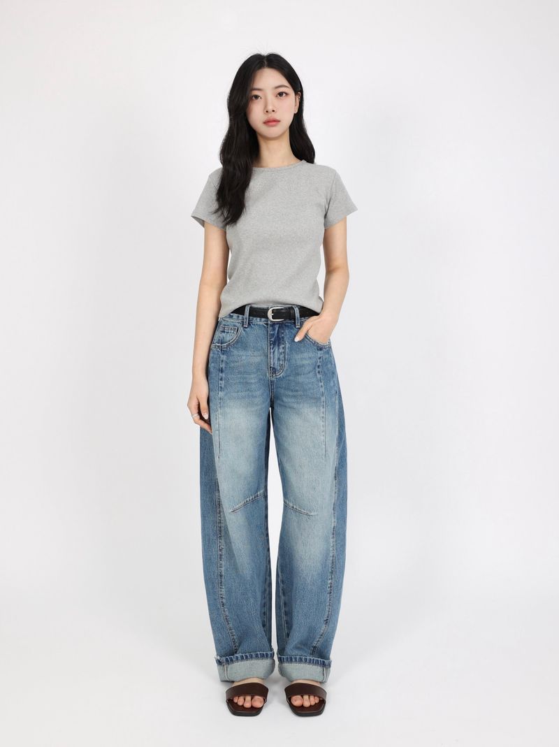  3ND REPRODUCTION PRE-ORDER PANELLED CURVED FIT DENIM code 26201