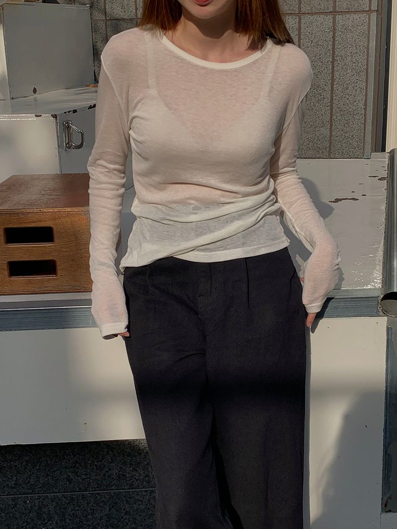 [MADE] Fodit Wool Tencel Layered Tee