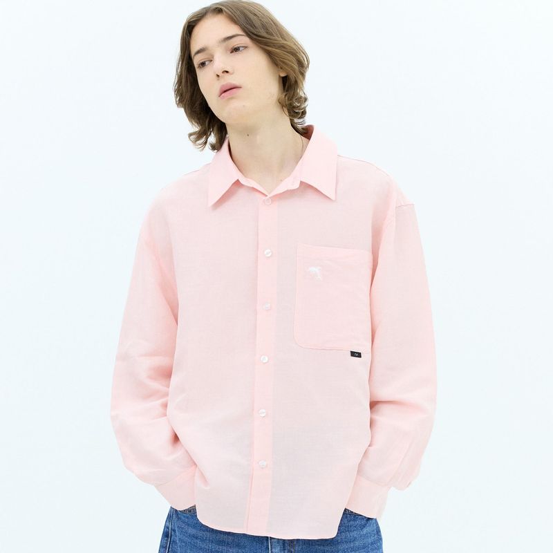 Soft linen dolphin shirt