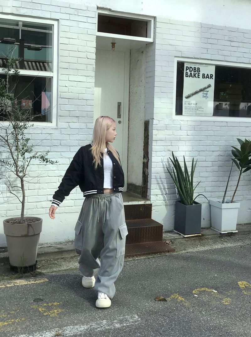 Daily Hip Crop Varsity Jacket