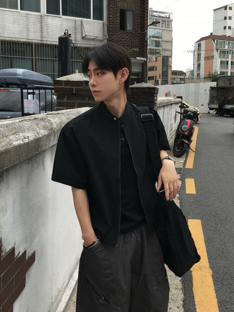 DISCERNMENT（ディサーンメント）の「EL Biker Half Jumper 2C（Jackets/Outerwear）」