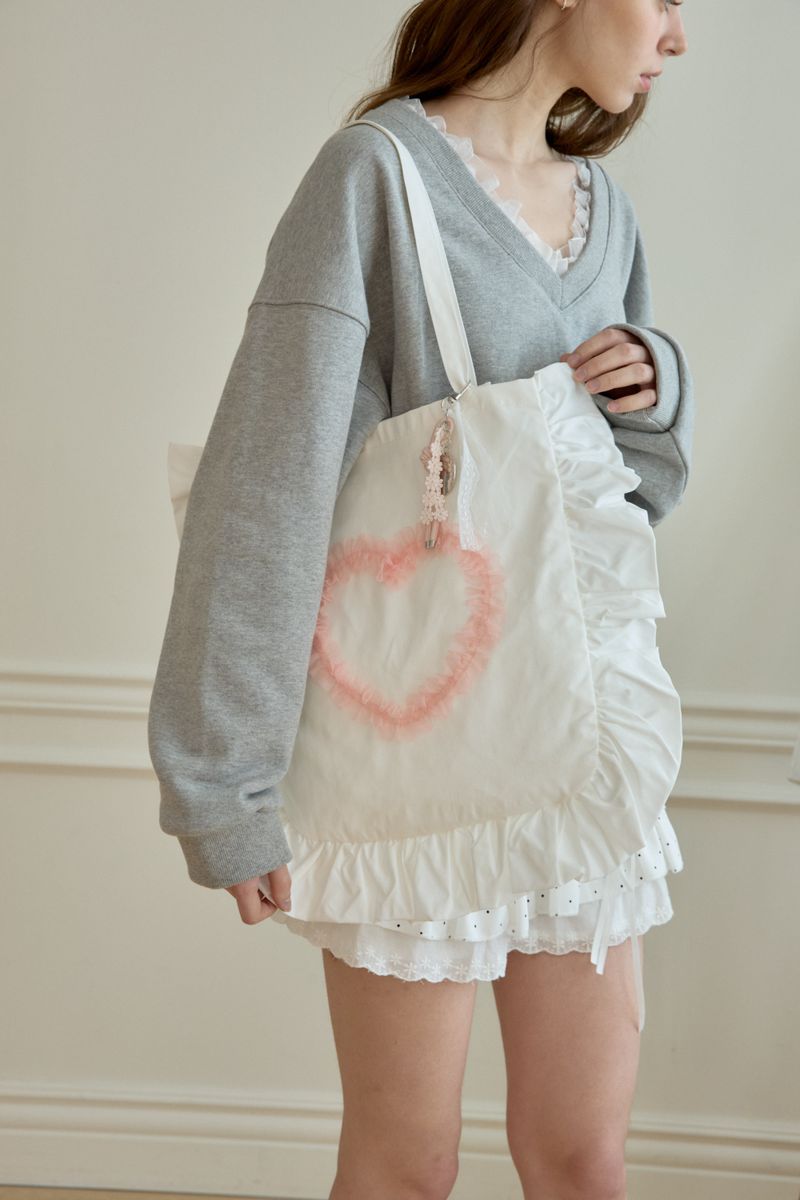 LOVE LETTER FRILL SHOULDER BAG