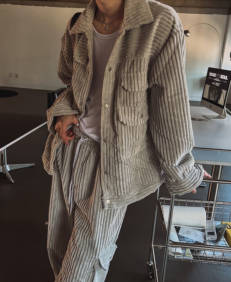 コーデュロイレゴセットアップ (3 color)