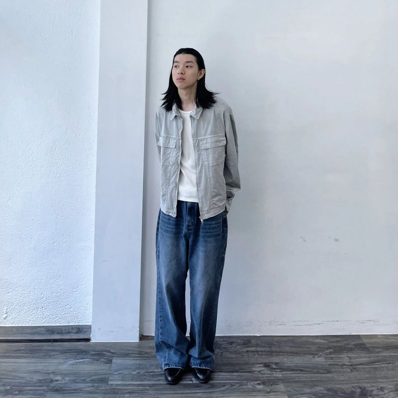 クロップドユーティリティジップジャケット