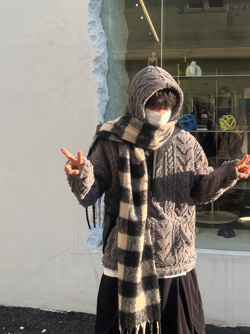 Fleece Cable Knit Hoodie (3 Colors)