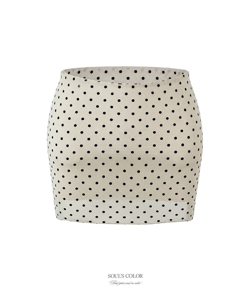 SOUL'S COLOR（ソウルズカラー）の「Lolly Dot Sheer Skirt (2color)（Skirts）」