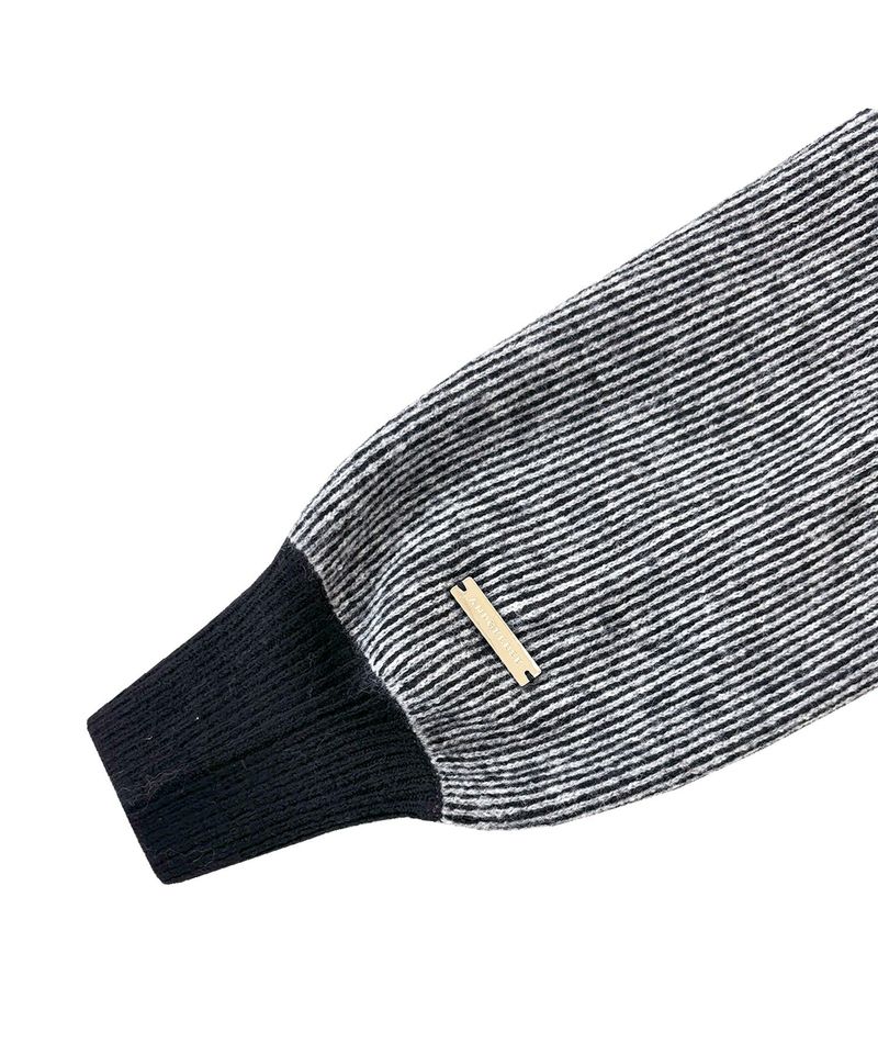 UNISEX プレーティングジップニット