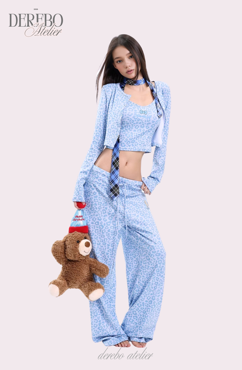 Mob Leopard Three-Piece Trading Set-up (SLEEVELESS TOP)