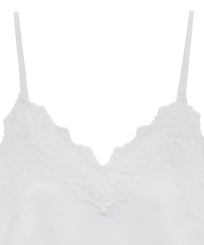 lace sh top (white)